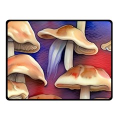 Mushroom One Side Fleece Blanket (small) by GardenOfOphir