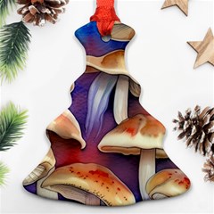 Mushroom Christmas Tree Ornament (two Sides) by GardenOfOphir