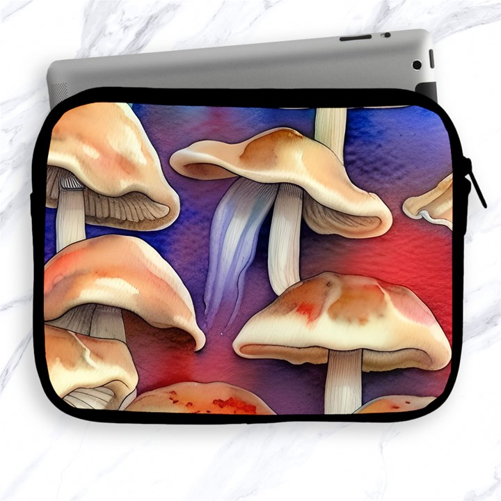 Mushroom Apple iPad 2/3/4 Zipper Cases