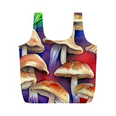 Mushroom Full Print Recycle Bag (m) by GardenOfOphir