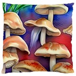 Mushroom Standard Premium Plush Fleece Cushion Case (One Side) Front