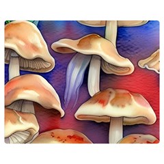 Mushroom Premium Plush Fleece Blanket (medium) by GardenOfOphir