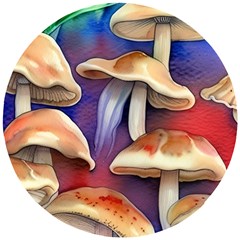 Mushroom Wooden Puzzle Round by GardenOfOphir