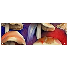 Mushroom Banner And Sign 9  X 3  by GardenOfOphir