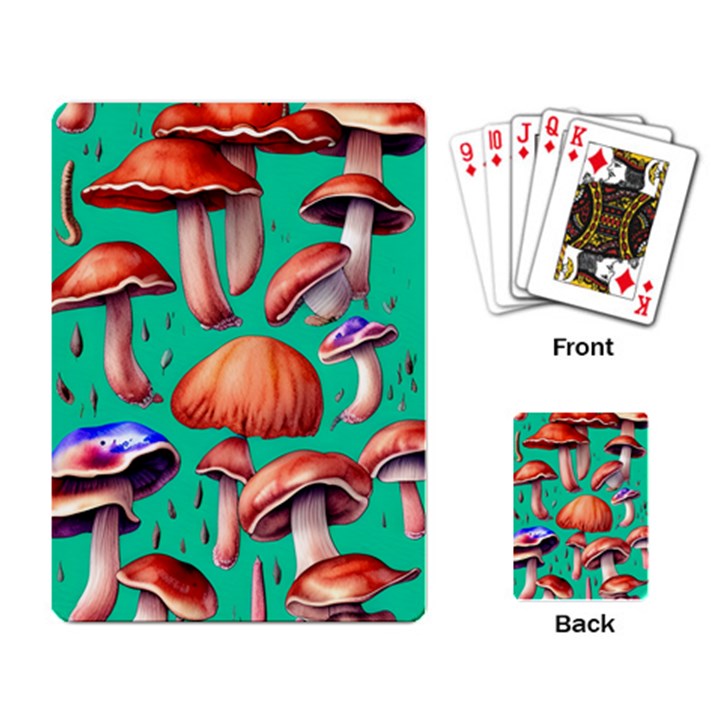 Mushroom Forest Playing Cards Single Design (Rectangle)