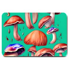 Mushroom Forest Large Doormat by GardenOfOphir