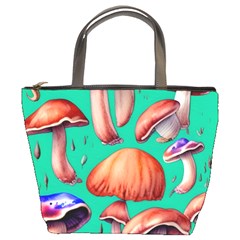 Mushroom Forest Bucket Bag by GardenOfOphir