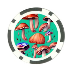 Mushroom Forest Poker Chip Card Guard (10 Pack) by GardenOfOphir