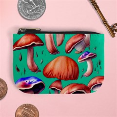 Mushroom Forest Mini Coin Purse by GardenOfOphir