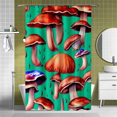 Mushroom Forest Shower Curtain 48  X 72  (small)  by GardenOfOphir