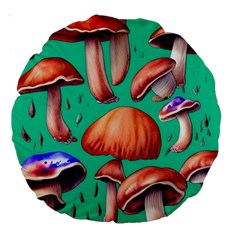 Mushroom Forest Large 18  Premium Round Cushions