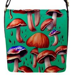 Mushroom Forest Flap Closure Messenger Bag (s) by GardenOfOphir