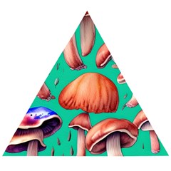 Mushroom Forest Wooden Puzzle Triangle by GardenOfOphir