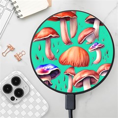 Mushroom Forest Wireless Fast Charger(black) by GardenOfOphir