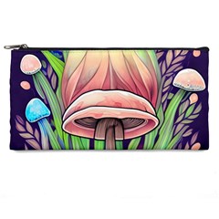 Tiny Forest Mushrooms Pencil Case by GardenOfOphir