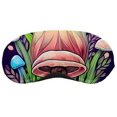 Tiny Forest Mushrooms Sleeping Mask by GardenOfOphir