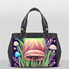 Tiny Forest Mushrooms Oversize Office Handbag by GardenOfOphir