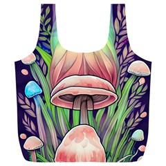 Tiny Forest Mushrooms Full Print Recycle Bag (xl)