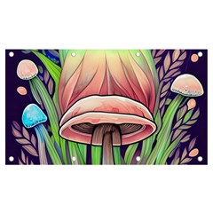 Tiny Forest Mushrooms Banner And Sign 7  X 4  by GardenOfOphir