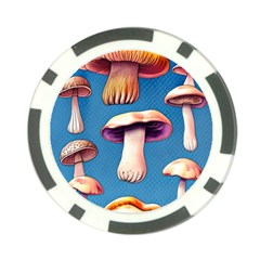 Cozy Forest Mushrooms Poker Chip Card Guard (10 Pack) by GardenOfOphir