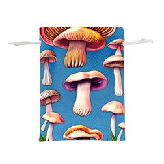 Cozy Forest Mushrooms Lightweight Drawstring Pouch (m) by GardenOfOphir