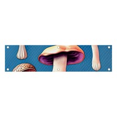 Cozy Forest Mushrooms Banner And Sign 4  X 1  by GardenOfOphir