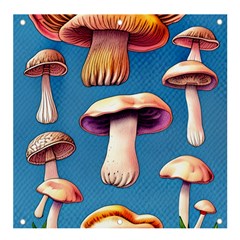 Cozy Forest Mushrooms Banner And Sign 4  X 4  by GardenOfOphir