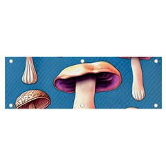 Cozy Forest Mushrooms Banner And Sign 6  X 2  by GardenOfOphir