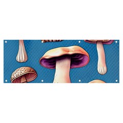 Cozy Forest Mushrooms Banner And Sign 8  X 3  by GardenOfOphir