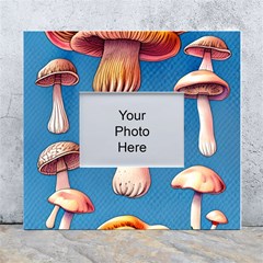 Cozy Forest Mushrooms White Wall Photo Frame 5  X 7  by GardenOfOphir