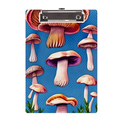 Cozy Forest Mushrooms A5 Acrylic Clipboard by GardenOfOphir