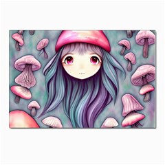 Witchy Mushroom Forest Postcard 4 x 6  (pkg Of 10) by GardenOfOphir