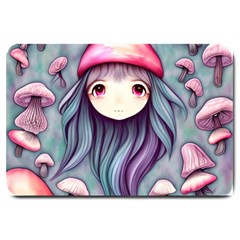 Witchy Mushroom Forest Large Doormat by GardenOfOphir