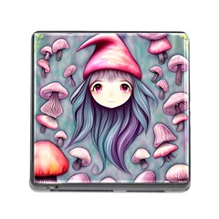 Witchy Mushroom Forest Memory Card Reader (square 5 Slot) by GardenOfOphir