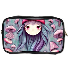 Witchy Mushroom Forest Toiletries Bag (one Side) by GardenOfOphir