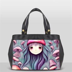 Witchy Mushroom Forest Oversize Office Handbag (2 Sides) by GardenOfOphir