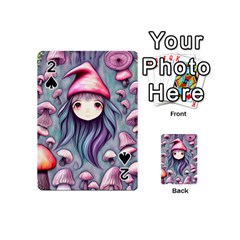 Witchy Mushroom Forest Playing Cards 54 Designs (mini) by GardenOfOphir