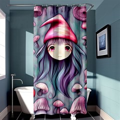 Witchy Mushroom Forest Shower Curtain 36  X 72  (stall)  by GardenOfOphir