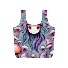 Witchy Mushroom Forest Full Print Recycle Bag (s) by GardenOfOphir