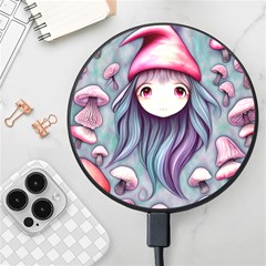 Witchy Mushroom Forest Wireless Fast Charger(black)