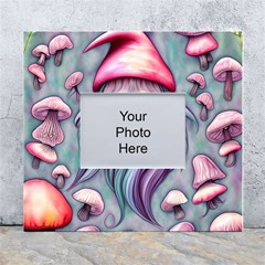 Witchy Mushroom Forest White Wall Photo Frame 5  X 7 