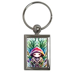 Fantasy Mushroom Forest Key Chain (rectangle) by GardenOfOphir