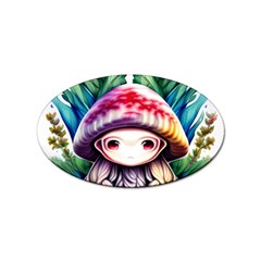 Fantasy Mushroom Forest Sticker Oval (10 Pack)