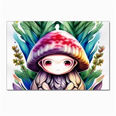 Fantasy Mushroom Forest Postcard 4 x 6  (pkg Of 10) by GardenOfOphir