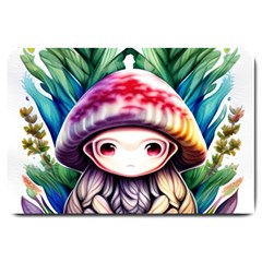 Fantasy Mushroom Forest Large Doormat by GardenOfOphir