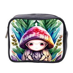 Fantasy Mushroom Forest Mini Toiletries Bag (two Sides) by GardenOfOphir