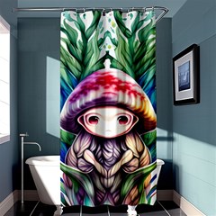 Fantasy Mushroom Forest Shower Curtain 36  X 72  (stall)  by GardenOfOphir