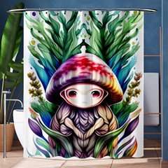 Fantasy Mushroom Forest Shower Curtain 60  X 72  (medium)  by GardenOfOphir