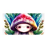 Fantasy Mushroom Forest Satin Wrap 35  x 70  Front