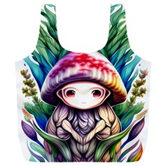 Fantasy Mushroom Forest Full Print Recycle Bag (xxl) by GardenOfOphir